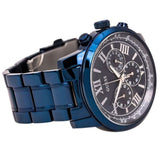 Buy Shop Guess Horizon Chronograph Black Dial Blue Steel Strap Watch For Men - W0379G5 USA Online