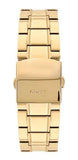 Buy Shop Guess Horizon Chronograph Black Dial Gold Steel Strap Watch For Men - W0379G4 USA Online