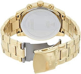Buy Shop Guess Horizon Chronograph Black Dial Gold Steel Strap Watch For Men - W0379G4 USA Online