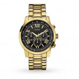 Buy Shop Guess Horizon Chronograph Black Dial Gold Steel Strap Watch For Men - W0379G4 USA Online