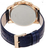 Buy Shop Guess Horizon Chronograph Blue Dial Blue Leather Strap Watch For Men - W0380G5 USA Online