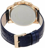 Buy Shop Guess Horizon Chronograph Blue Dial Blue Leather Strap Watch For Men - W0380G5 USA Online