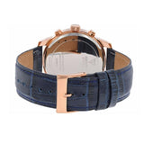 Buy Shop Guess Horizon Chronograph Blue Dial Blue Leather Strap Watch For Men - W0380G5 USA Online