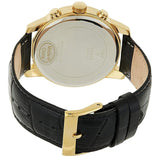 Buy Shop Guess Horizon Chronograph Quartz Black Dial Black Leather Strap Watch For Men - W0380G7 USA Online