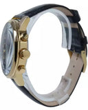 Buy Shop Guess Horizon Chronograph Quartz Black Dial Black Leather Strap Watch For Men - W0380G7 USA Online