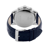 Buy Shop Guess Horizon Chronograph Quartz Black Dial Blue Leather Strap Watch For Men - W0380G3 USA Online