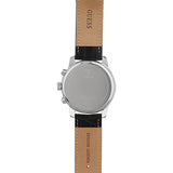 Buy Shop Guess Horizon Chronograph Quartz Black Dial Blue Leather Strap Watch For Men - W0380G3 USA Online