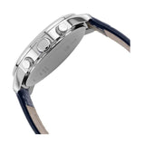 Buy Shop Guess Horizon Chronograph Quartz Black Dial Blue Leather Strap Watch For Men - W0380G3 USA Online