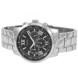 Buy Shop Guess Horizon Chronograph Quartz Black Dial Silver Steel Strap Watch For Men - W0379G1 USA Online