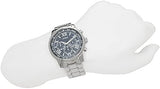 Buy Shop Guess Horizon Chronograph Quartz Blue Dial Silver Steel Strap Watch for Men - W0379G3 USA Online