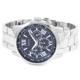 Buy Shop Guess Horizon Chronograph Quartz Blue Dial Silver Steel Strap Watch for Men - W0379G3 USA Online