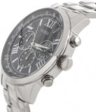 Buy Shop Guess Horizon Chronograph Quartz Blue Dial Silver Steel Strap Watch for Men - W0379G3 USA Online