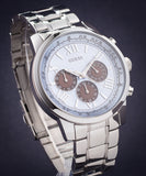Buy Shop Guess Horizon Chronograph Quartz Blue Dial Silver Steel Strap Watch for Men - W0379G6 USA Online