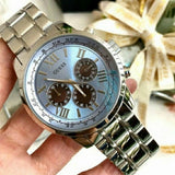 Buy Shop Guess Horizon Chronograph Quartz Blue Dial Silver Steel Strap Watch for Men - W0379G6 USA Online
