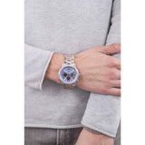 Buy Shop Guess Horizon Chronograph Quartz Blue Dial Silver Steel Strap Watch for Men - W0379G6 USA Online