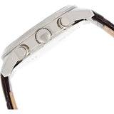 Buy Shop Guess Horizon Chronograph White Dial Brown Leather Strap Watch For Men - W0380G2 USA Online