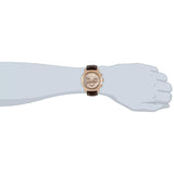 Buy Shop Guess Horizon Quartz Champagne Dial Brown Leather Strap Watch For Women - W0380G4 USA Online