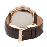 Buy Shop Guess Horizon Quartz Champagne Dial Brown Leather Strap Watch For Women - W0380G4 USA Online