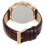 Buy Shop Guess Horizon Quartz Champagne Dial Brown Leather Strap Watch For Women - W0380G4 USA Online