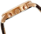 Buy Shop Guess Horizon Quartz Champagne Dial Brown Leather Strap Watch For Women - W0380G4 USA Online