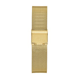 Buy Shop Guess Iconic Diamonds Gold Dial Gold Mesh Bracelet Watch For Women - GW0477L2 USA Online