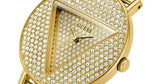 Buy Shop Guess Iconic Diamonds Gold Dial Gold Mesh Bracelet Watch For Women - GW0477L2 USA Online