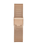 Buy Shop Guess Iconic Diamonds Rose Gold Dial Rose Gold Mesh Bracelet Watch For Women - GW0477L3 USA Online