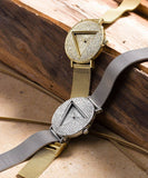 Buy Shop Guess Iconic Diamonds Silver Dial Silver Mesh Bracelet Watch For Women - GW0477L1 USA Online