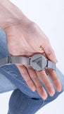 Buy Shop Guess Iconic Diamonds Silver Dial Silver Mesh Bracelet Watch For Women - GW0477L1 USA Online