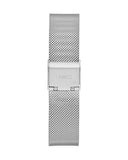 Buy Shop Guess Iconic Diamonds Silver Dial Silver Mesh Bracelet Watch For Women - GW0477L1 USA Online