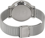 Buy Shop Guess Iconic Diamonds Silver Dial Silver Mesh Bracelet Watch For Women - GW0477L1 USA Online