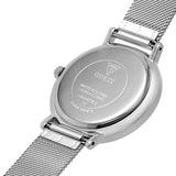 Buy Shop Guess Iconic Diamonds Silver Dial Silver Mesh Bracelet Watch For Women - GW0477L1 USA Online