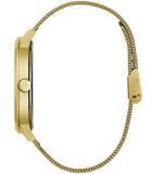Buy Shop Guess Iconic Quartz Gold Dial Gold Mesh Bracelet Watch For Women - GW0527L2 USA Online