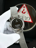 Buy Shop Guess Iconic Quartz Silver Dial Silver Mesh Bracelet Watch For Women - GW0527L1 USA Online