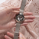 Buy Shop Guess Iconic Quartz Silver Dial Silver Mesh Bracelet Watch For Women - GW0527L1 USA Online