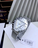 Buy Shop Guess Iconic Quartz Silver Dial Silver Mesh Bracelet Watch For Women - GW0527L1 USA Online