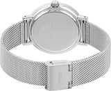 Buy Shop Guess Iconic Quartz Silver Dial Silver Mesh Bracelet Watch For Women - GW0527L1 USA Online