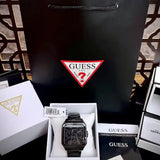 Buy Shop Guess Integrity Analog Black Dial Black Steel Strap Watch for Men - GW0631G2 USA Online