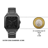 Buy Shop Guess Integrity Analog Black Dial Black Steel Strap Watch for Men - GW0631G2 USA Online