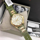 Buy Shop Guess Interpid 2 Golden Dial Two Tone Silicon Strap Watch For Women - W0325L5 USA Online