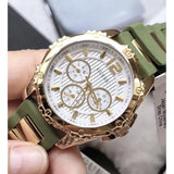 Buy Shop Guess Interpid 2 Golden Dial Two Tone Silicon Strap Watch For Women - W0325L5 USA Online