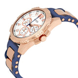 Buy Shop Guess Interpid White & Rose Gold Dial Blue Silicone Strap Watch For Women - W0325L8 USA Online
