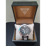 Buy Shop Guess Intrepid Chronograph Black Dial Two Tone Steel Strap Watch for Men - W0167G1 USA Online