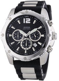 Buy Shop Guess Intrepid Chronograph Black Dial Two Tone Steel Strap Watch for Men - W0167G1 USA Online