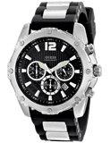 Buy Shop Guess Intrepid Chronograph Black Dial Two Tone Steel Strap Watch for Men - W0167G1 USA Online
