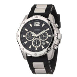 Buy Shop Guess Intrepid Chronograph Black Dial Two Tone Steel Strap Watch for Men - W0167G1 USA Online