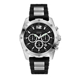 Buy Shop Guess Intrepid Chronograph Black Dial Two Tone Steel Strap Watch for Men - W0167G1 USA Online