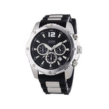 Buy Shop Guess Intrepid Chronograph Black Dial Two Tone Steel Strap Watch for Men - W0167G1 USA Online