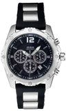 Buy Shop Guess Intrepid Chronograph Black Dial Two Tone Steel Strap Watch for Men - W0167G1 USA Online