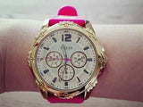 Guess Intrepid White Dial Two Tone Silicon Strap Watch For Women - W0325L3